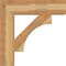 Ekena Millwork Westlake Block Rough Sawn Bracket, Western Red Cedar, 6"W x 28"D x 28"H BKT06X28X28WTL05RWR - alternate 3